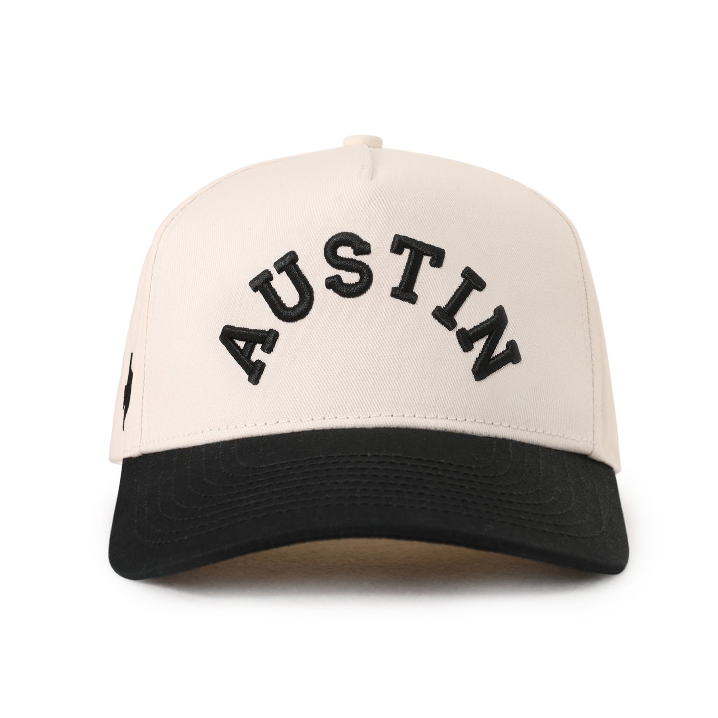 Austin Embroidered Hat - Cream/Black