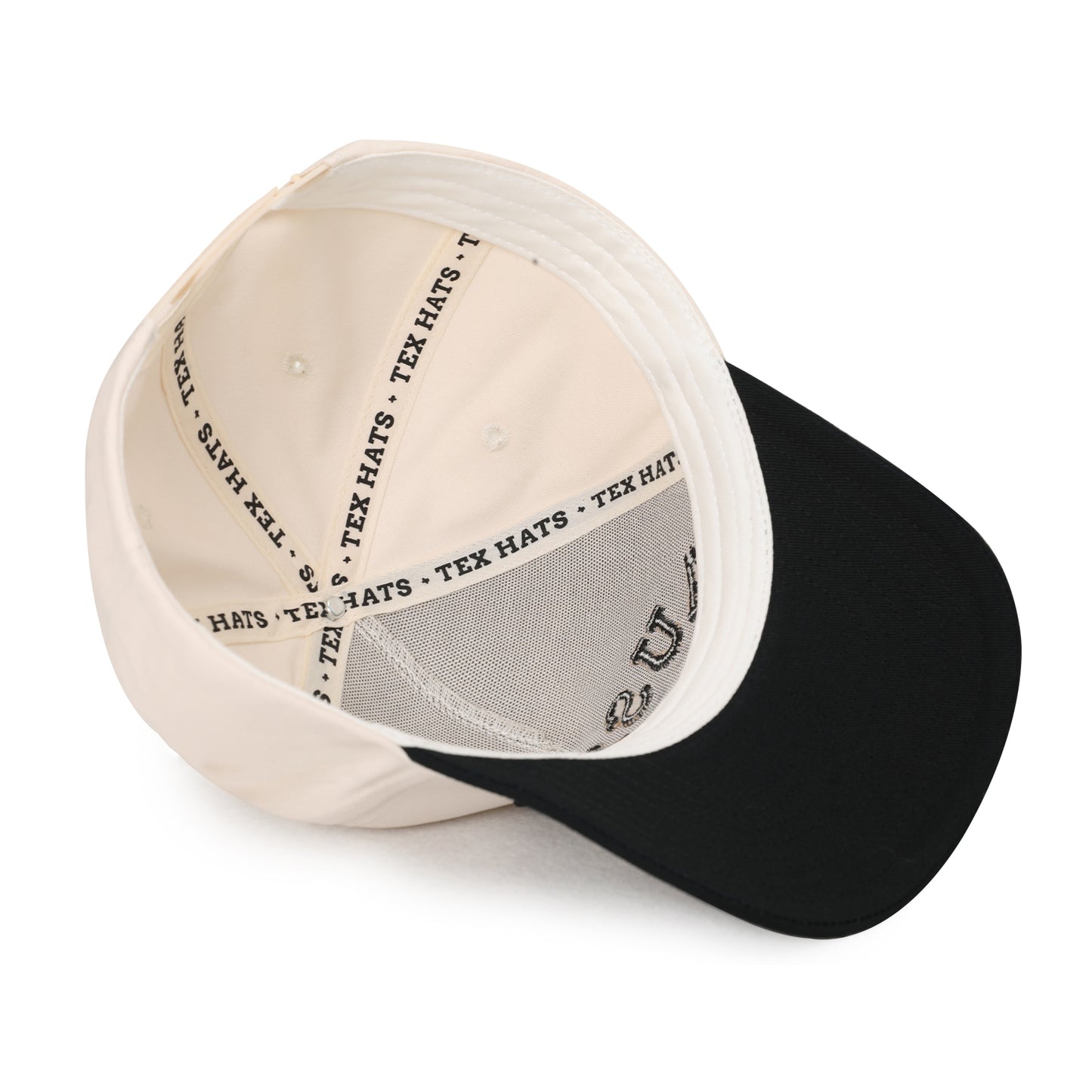 Austin Embroidered Hat - Cream/Black