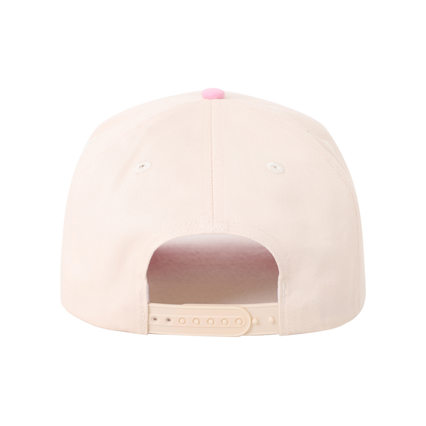 San Antonio Embroidered Hat - Cream/Pink