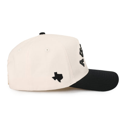 Austin Embroidered Hat - Cream/Black