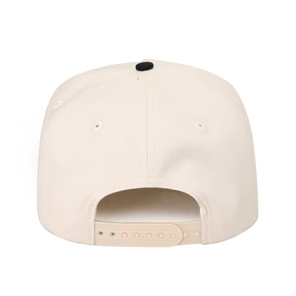 Austin Embroidered Hat - Cream/Black