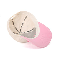 Texas Pride Embroidered Hat - Cream/Pink