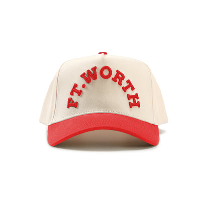 FT. WORTH Curved Hat - Red